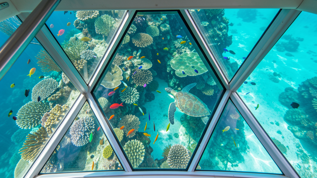 Glass bottom boat tour